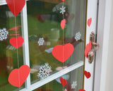 Heart-Shaped Garland Set of 6 Hanging Decoration