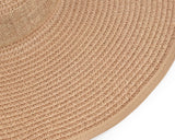 Foldable Straw Hat with Bowknot for Women