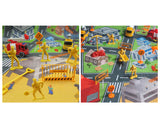 Construction Vehicles Truck Toys with Play Mat for Kids