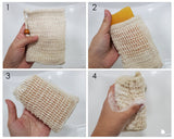 Soap Bag 10 Pieces Natural Sisal Soap Saver Bags with Drawstring