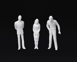 Unpainted Figures 1:50 Scale 100 Pieces Assorted Poses Miniature People