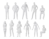 Unpainted Figures 1:50 Scale 100 Pieces Assorted Poses Miniature People