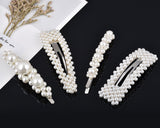 Pearls Hair Clips 4 Pieces Bridal Hair Barrettes