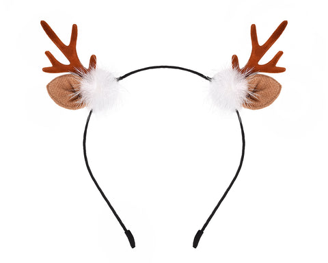 Deer Antler Headband Reindeer Hair Band for Christmas Party