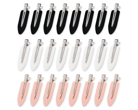 No Bend Hair Clips 24 Pieces No Crease Hair Clips for Makeup Application