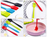 Silicone Basting Brush Set of 5 Pastry Brushes and Silicone Spatula