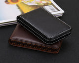 Business Card Case 2 Pieces PU Leather Name Card Holder