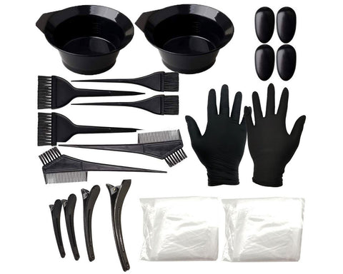 Hair Dye Tools Set of 22 Hair Coloring Brushes and Bowls Kits