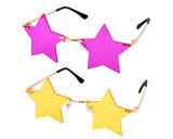 Star Sunglasses Set of 2 Fun Pentagram Disco Glasses
