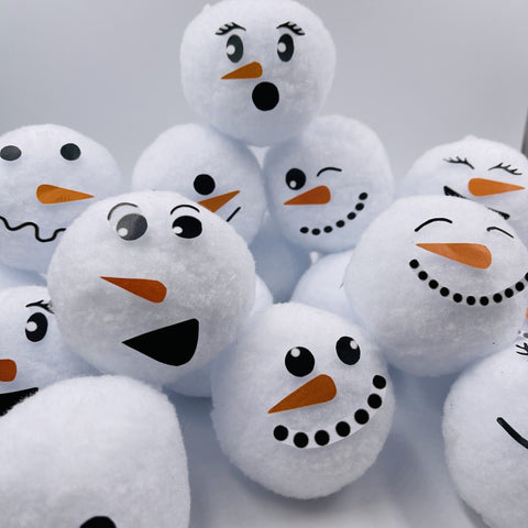 Fake Snowballs 20 Pieces Plush Snow Balls for Indoor Snowball Fight