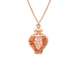 5cm Antique Perfume Bling Crystal Necklace - Pink