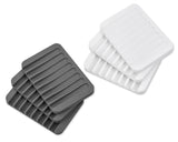 3 Pieces Silicone Shower Soap Dishes for Bathroom