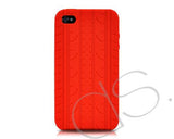 Wheel Series iPhone 4 Silicone Case - Red