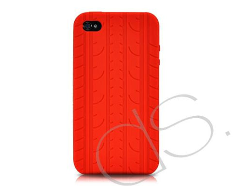 Wheel Series iPhone 4 Silicone Case - Red