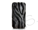 Zebra Series iPhone 4 and 4S Case - Black