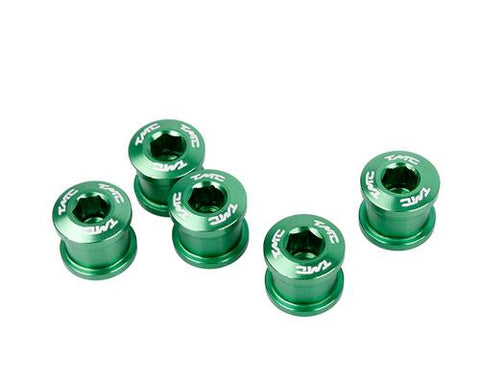 5 Pcs Aluminum Road Bike Bicycle Crankset Bolts Screws - Green