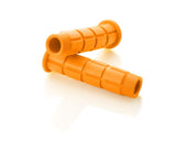 2 Pcs Simple Silicone Cycling Bike Handlebar Grips - Orange