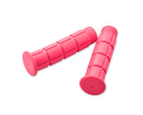 2 Pcs Simple Silicone Cycling Bike Handlebar Grips - Pink