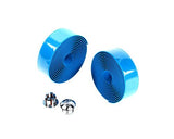 Simple Cycling Bike Handlebar Tape Wrap with 2 Bar Plug - Blue