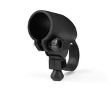 Outdoor Plastic Cycling Bike LED Flashlight Mount Holder Clip - Black