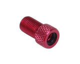 5 Pcs Presta to Schrader Fixie Bike Tire Tube Pump Valve Adapter - Red