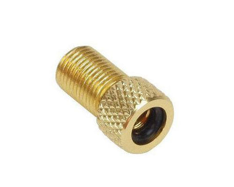 5 Pcs Presta to Schrader Fixie Bike Tire Tube Pump Valve Adapter -Gold