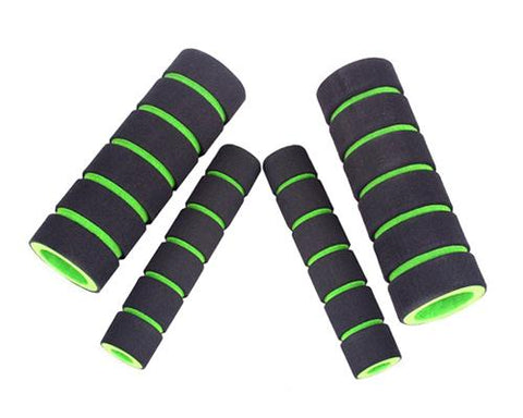 Set of 4 Pcs Bike Bicycle Anti-slip Sponge Handlebar Grip Cover -Green