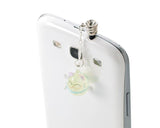 Dangling Luminous Blue Lucky Cat Headphone Jack Plug