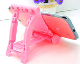 Universal Portable Folding Mobile Phone Stand Holder - Pink