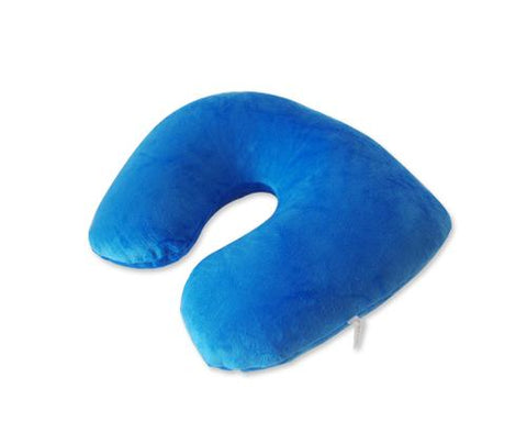 Multifunctional U-Shape Travel Pillow Tablet Holder Cushion - Blue