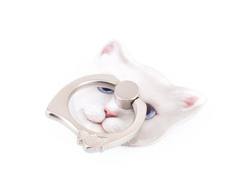 Cat Face Series Universal Metal Ring Grip Stand - B