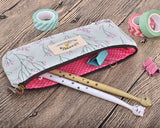 Floral Canvas Pen and Pencil Case