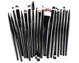 20 Pcs Professional Makeup Brush Set - Black