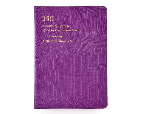 Luxury Card Holder Photo Album for Fujifilm Instax Mini Films - Purple