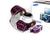 Retro Leopard Samsung Smart Camera NX500 Leather Case