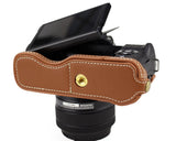 Fujifilm X-T100 Genuine Leather Half Camera Case