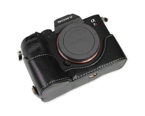 Retro Sony A7R IV Genuine Leather Half Camera Case