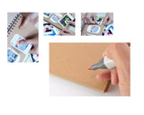 Cardboard Photo Album with 12 Pcs Color Pens