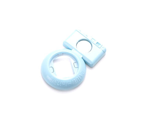 Camera Self Portrait Photo Lens Frame with Mirror - Ice Blue