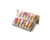 12 Pcs Wooden Pegs Paper Photo Clip With Linen String - Bear