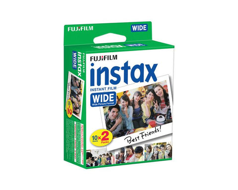 Fujifilm Instax Wide Film for Fuji Instant Film Camera, 20 Sheets/Pack