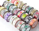 10 Pcs 1.5 cm Japanese Flower Craft Decor Paper Washi Masking Tape