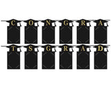 Graduation Photo Banner Set of 2 Congrats Grad Garland Decoration