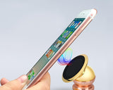 360° Rotatable Magnetic Car Mount Phone Holder - Gold