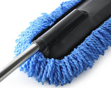 Removable Retractable Car Nanofiber Car Wash / Waxing Brush Set - Blue