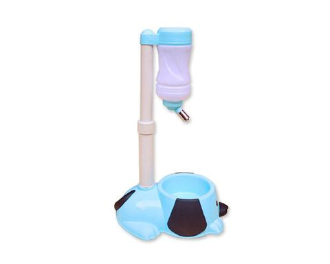 Puppy Style Pet Bowl Feeder with Water Bottle