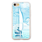 Sailing on A Blue Ocean Designer Phone Cases