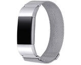 Magnet Stainless Steel Mesh Watch Band for Fitbit Alta - Silver