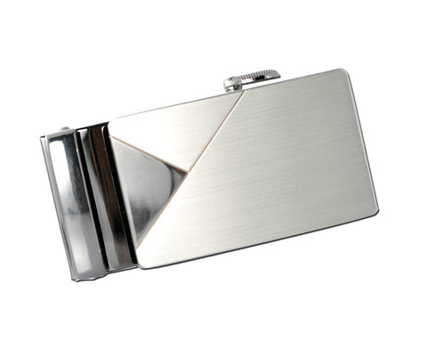 Classic Adult Men Metal Sliding Automatic Belt Buckle - Triangle