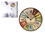 12" Retro Retro Style Quiet Sweep Quartz Wall Clock